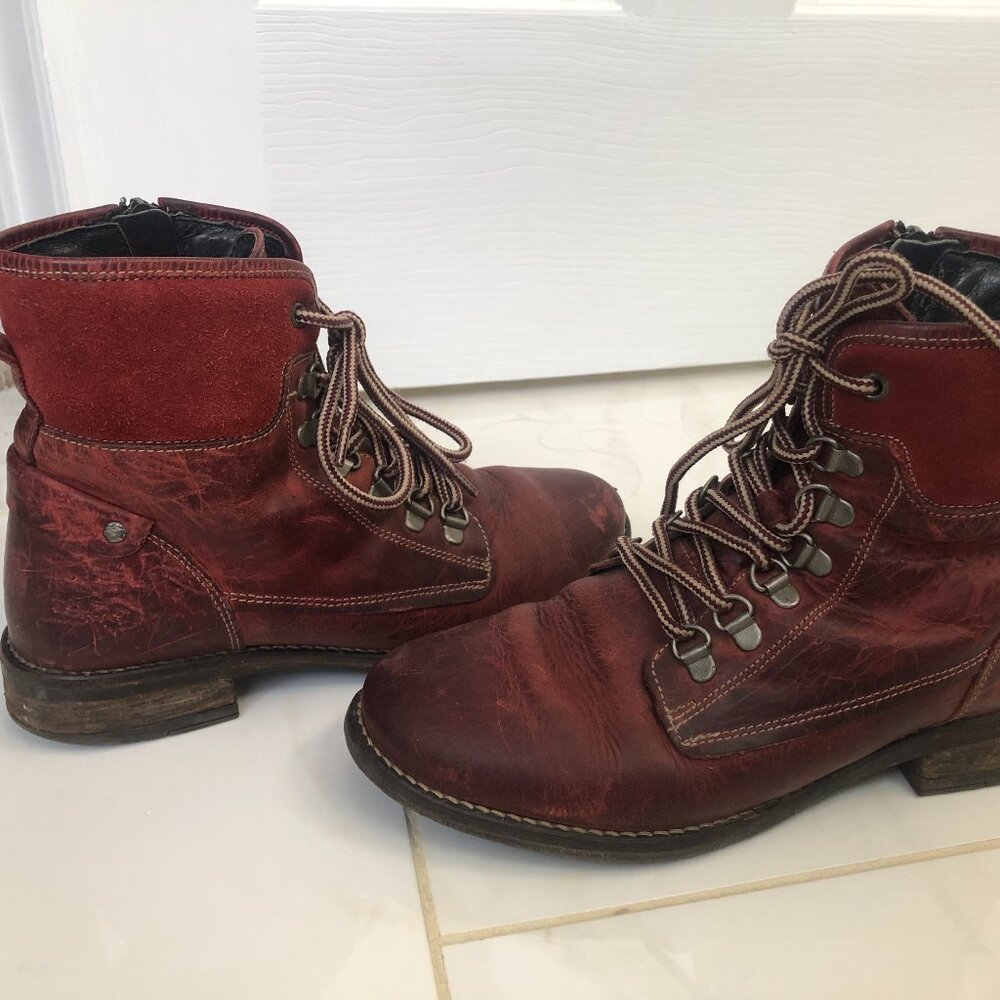 Taos Red Ringer Combat Boot Size 6-6.5 - Picture 5 of 8